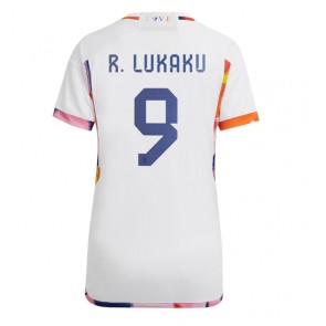 Belgium Romelu Lukaku #9 Replica Away Stadium Shirt for Women World Cup 2022 Short Sleeve